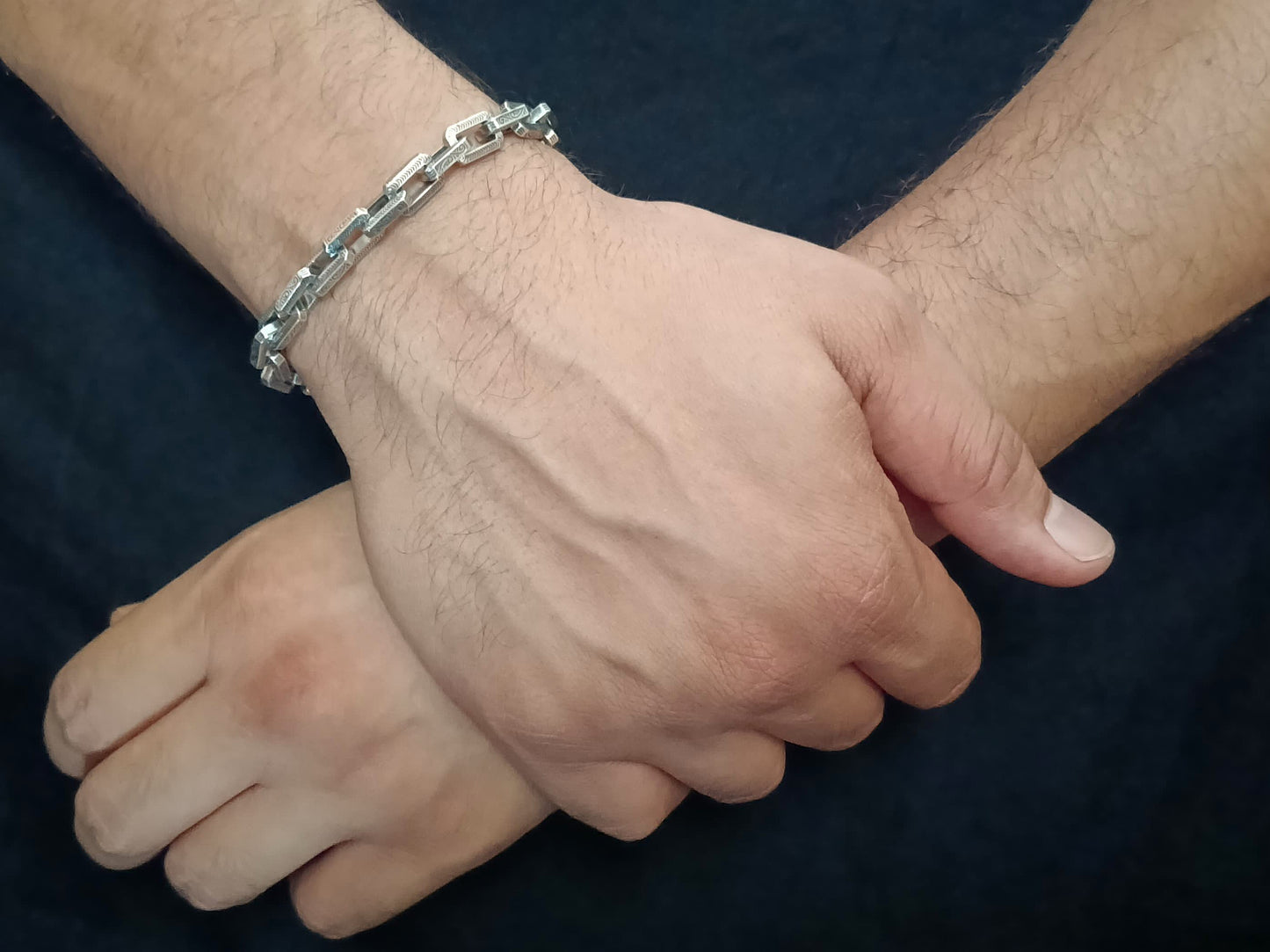 Titan Link Men’s Bracelet – 92.5 Sterling Silve