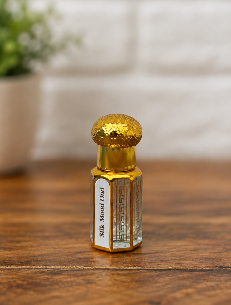 OUD Silk Mood Inspired Attar | Royal Silk Oud – Luxurious Oud Attar | Oud, Damask Rose & Bergamot Perfume Oil