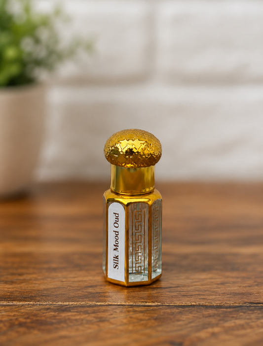 OUD Silk Mood Inspired Attar | Royal Silk Oud – Luxurious Oud Attar | Oud, Damask Rose & Bergamot Perfume Oil