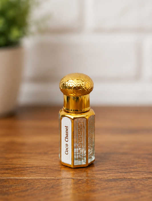 Coco Chanel Inspired Attar | Coco Luxe – Elegant French Attar for Women | Ambery Floral Perfume Oil with Jasmine, Ylang-Ylang & Patchouli