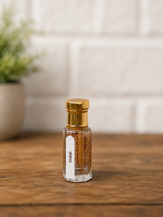 Gulab Premium Attar | Fresh Rose, Honeyed Floral & Sandalwood Perfume Oil