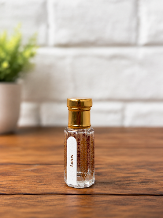 Lotus Premium Attar | Fresh Aquatic Floral, Soft Sweet & Sandalwood Perfume Oil